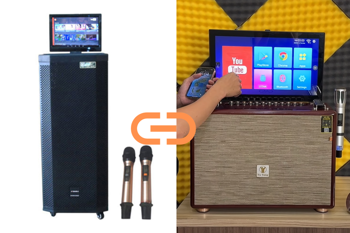 Cách kết nối loa kéo có màn hình với điện thoại